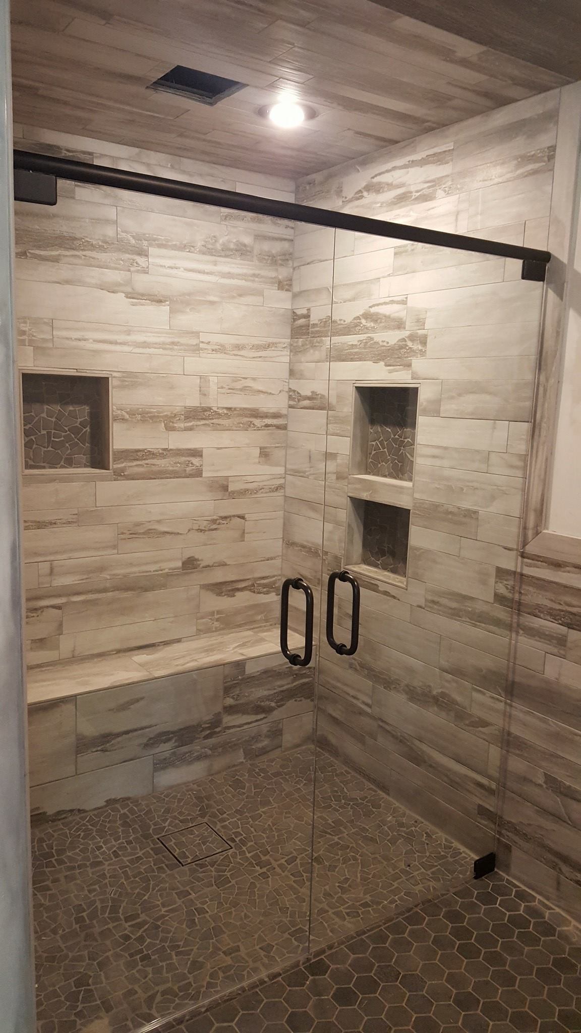 glass shower enclosure