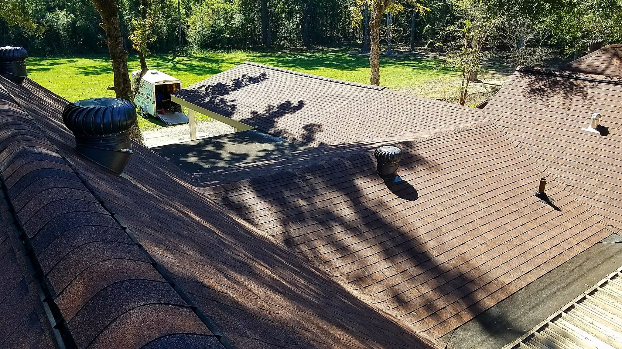 brown shingle roof