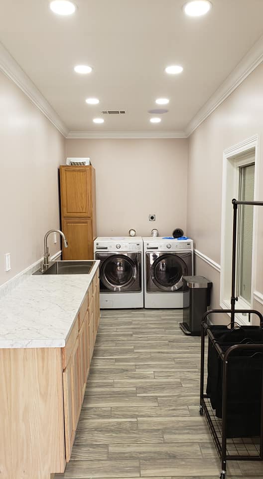 cabinetry in laundry room